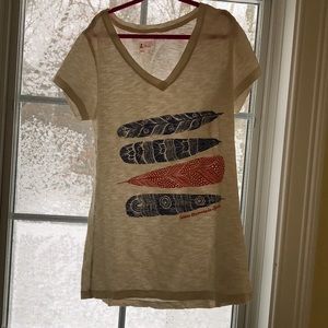 Feather image v neck!